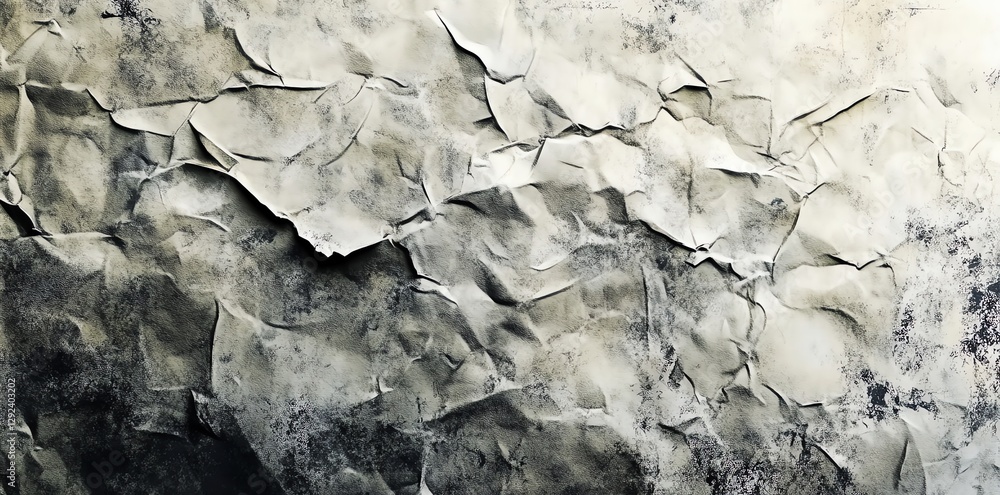 Textured Crumpled Paper with Distressed Surface and Grungy Feel Textured Crumpled Paper with Distressed Surface and Grungy Feel