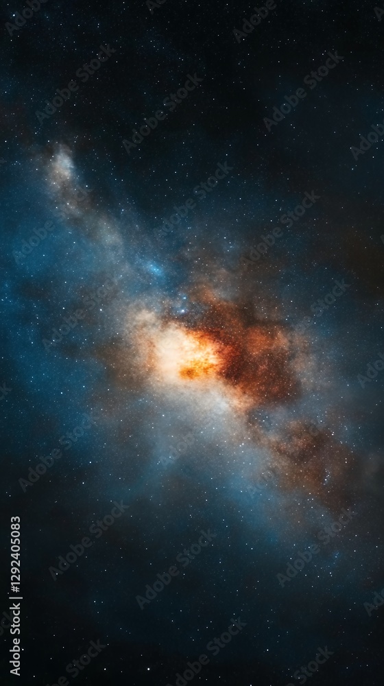 Vibrant Nebula In Deep Space Vibrant Nebula In Deep Space