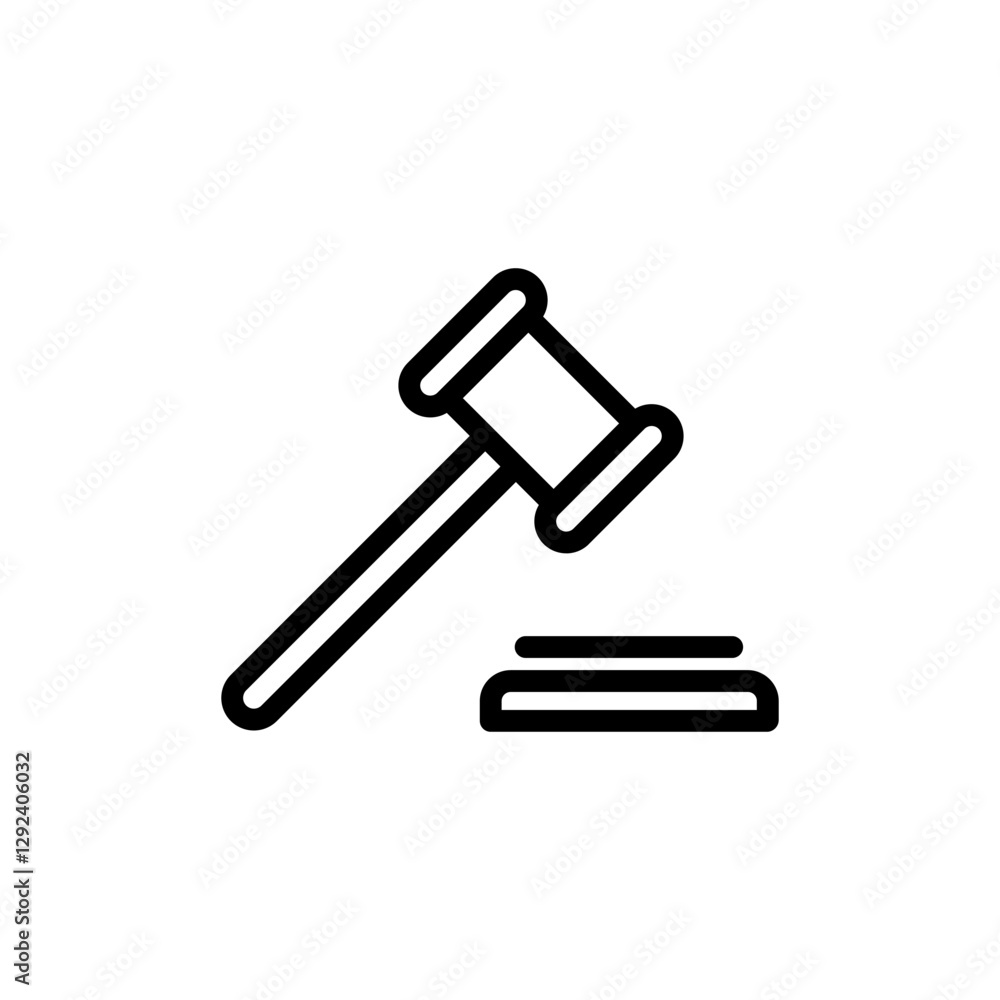 Gavel icon vector illustration. judge gavel sign and symbol. law icon. auction hammer Gavel icon vector illustration. judge gavel sign and symbol. law icon. auction hammer