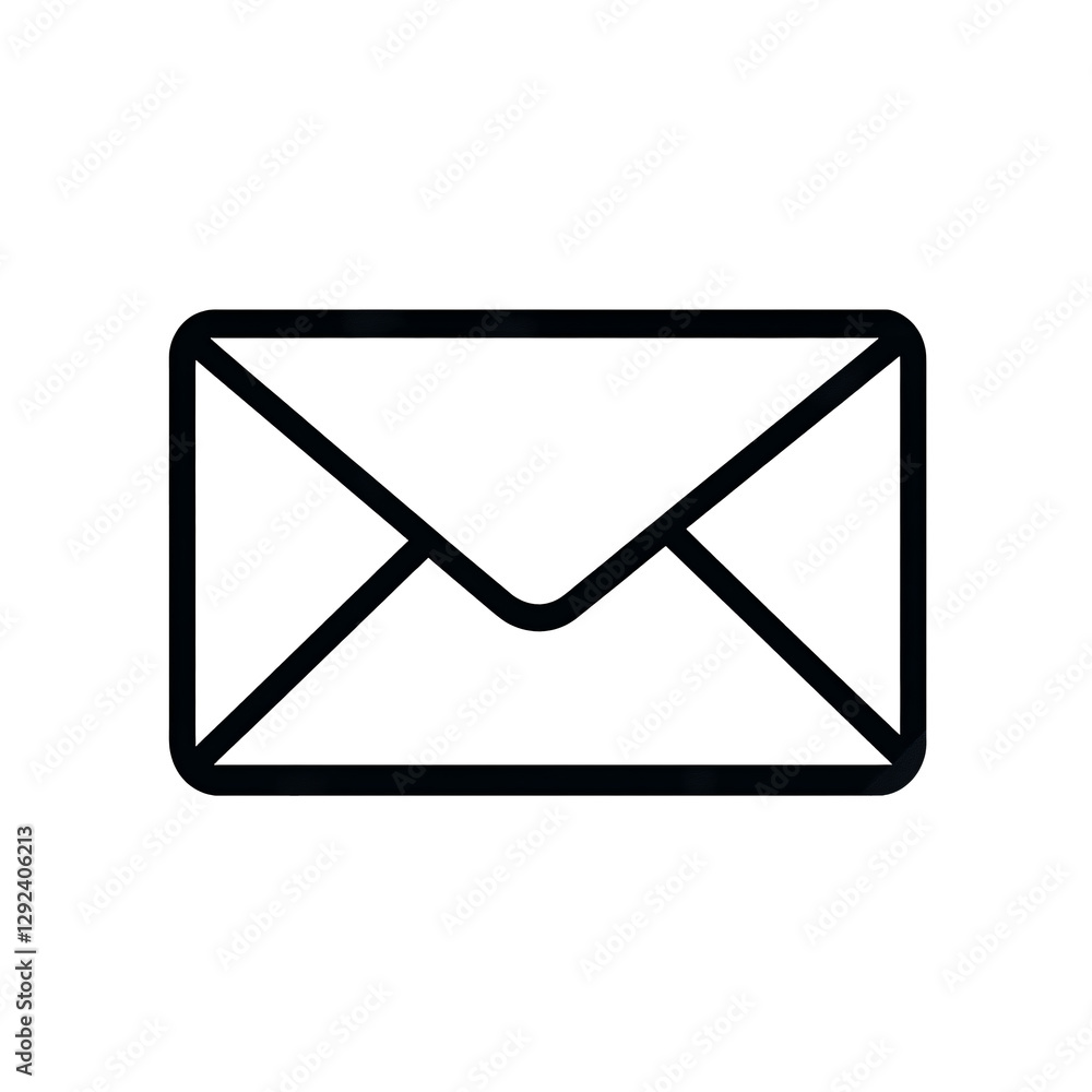 e mail line icon on white and transparent background. png. e mail line icon on white and transparent background. png.