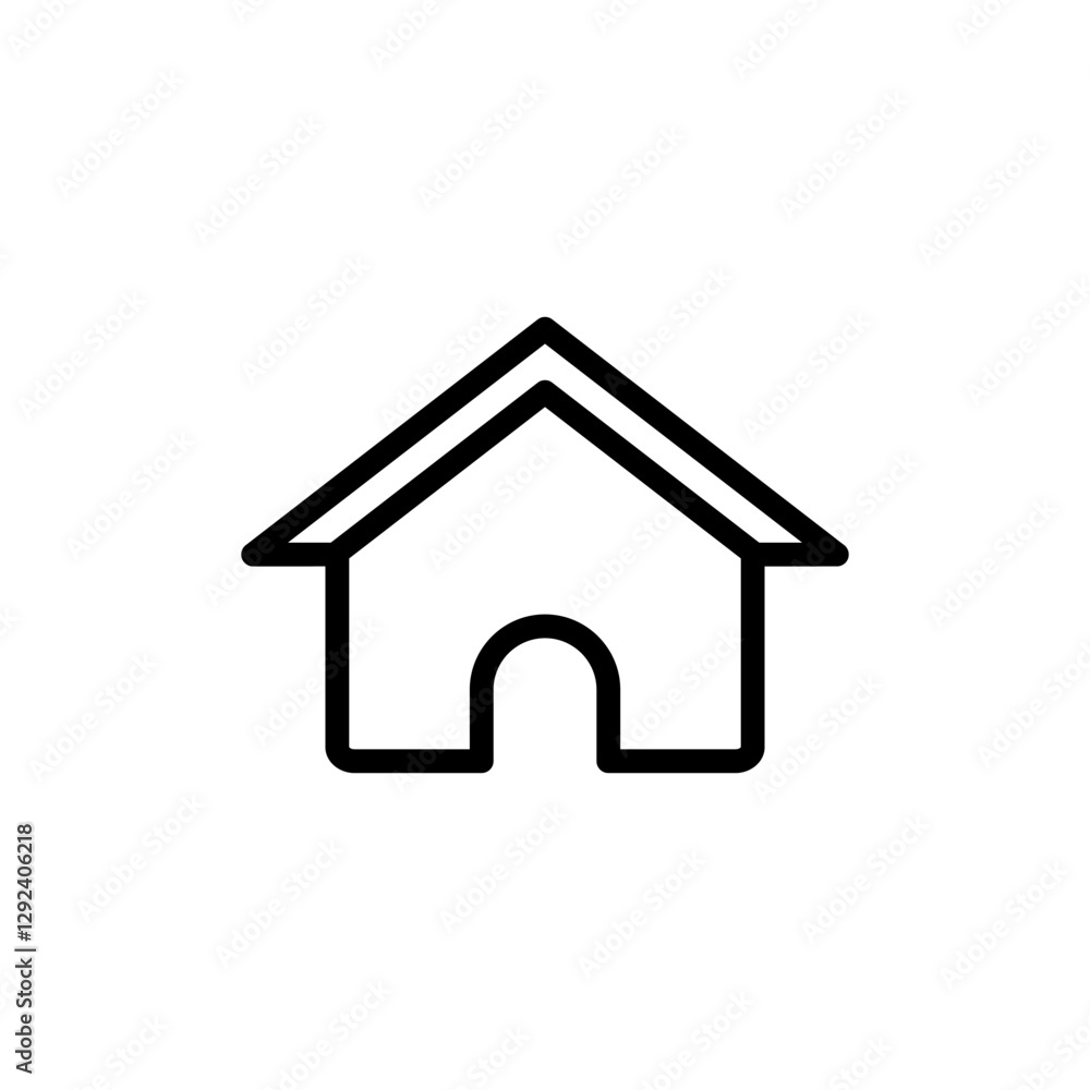 Home icon vector illustration. House sign and symbol Home icon vector illustration. House sign and symbol