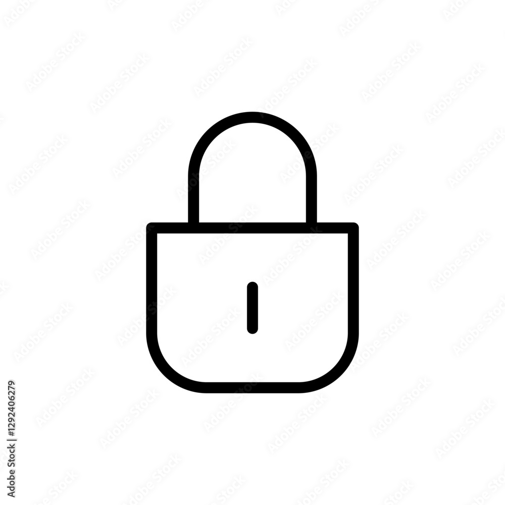 Lock icon vector illustration. Padlock sign and symbol. Encryption icon. Security symbol Lock icon vector illustration. Padlock sign and symbol. Encryption icon. Security symbol