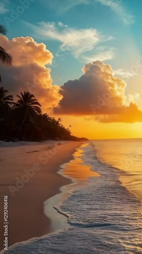 sunset at the beach