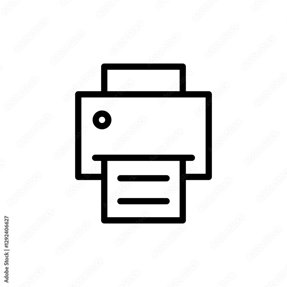 Print icon vector illustration. printer sign and symbol Print icon vector illustration. printer sign and symbol