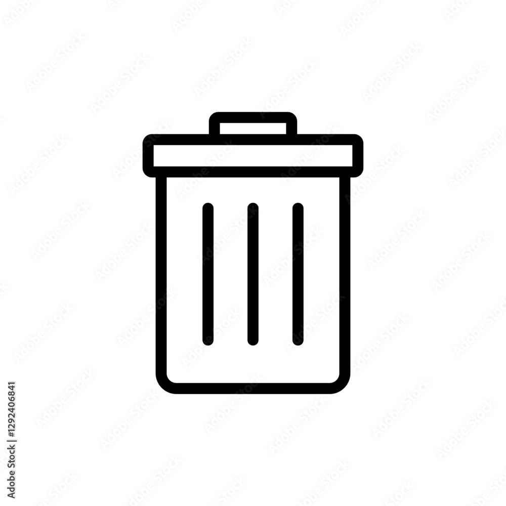 Trash icon vector illustration. trash can icon. delete sign and symbol. Trash icon vector illustration. trash can icon. delete sign and symbol.