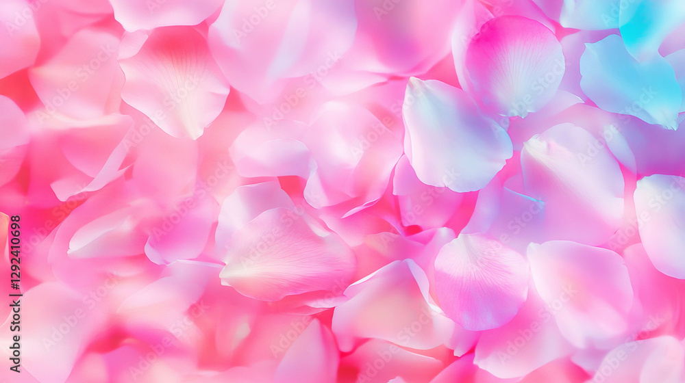 Fototapeta premium Vibrant floral petals background design for beauty and spa concepts