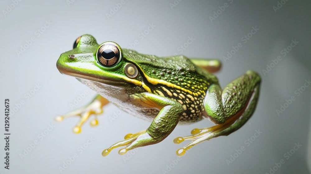 Fototapeta premium Green Frog in Studio