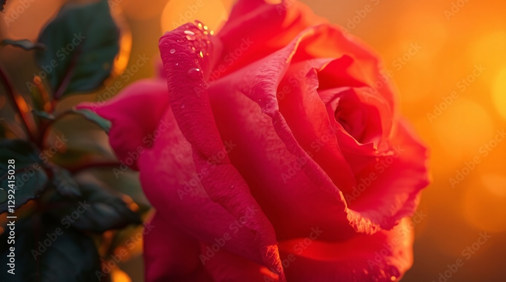 Glowing Pink Rose in Soft Sunset Light – Stunning Floral Macro Photography Glowing Pink Rose in Soft Sunset Light – Stunning Floral Macro Photography