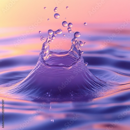 Dynamic Liquid Wave Abstract Gradient Effect in Holographic Spectrum Fluid Shape
