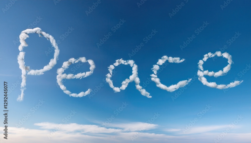 Celebrate Peace with Cloud Formations in the Sky Celebrate Peace with Cloud Formations in the Sky