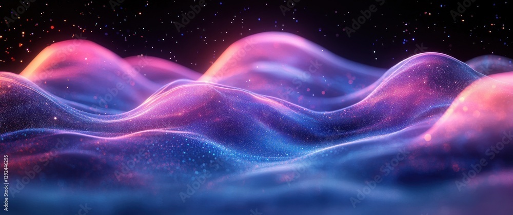 Dynamic Futuristic Abstract Wave Flow Technology Digital Art with Blue and Purple Light Effects Dynamic Futuristic Abstract Wave Flow Technology Digital Art with Blue and Purple Light Effects