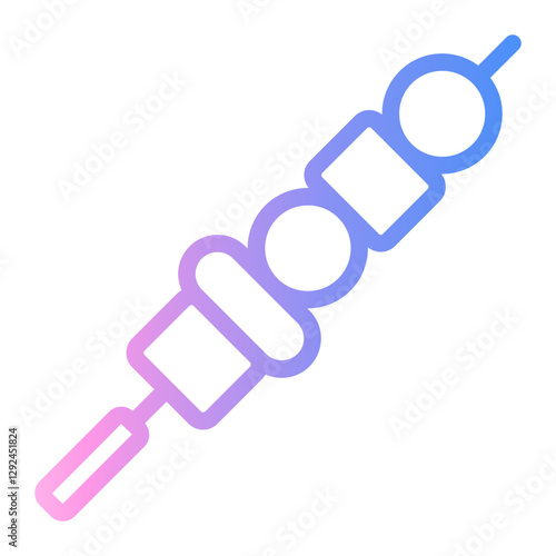 skewer Line Gradient Icon