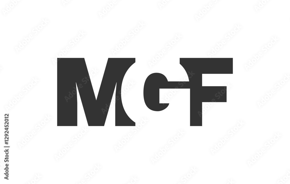 MGF logo design. Initial letter M G F bold font style for tech startups, consulting, corporate branding. Creative company name, headlines typography identity, trendy logotype. MGF logo design. Initial letter M G F bold font style for tech startups, consulting, corporate branding. Creative company name, headlines typography identity, trendy logotype.