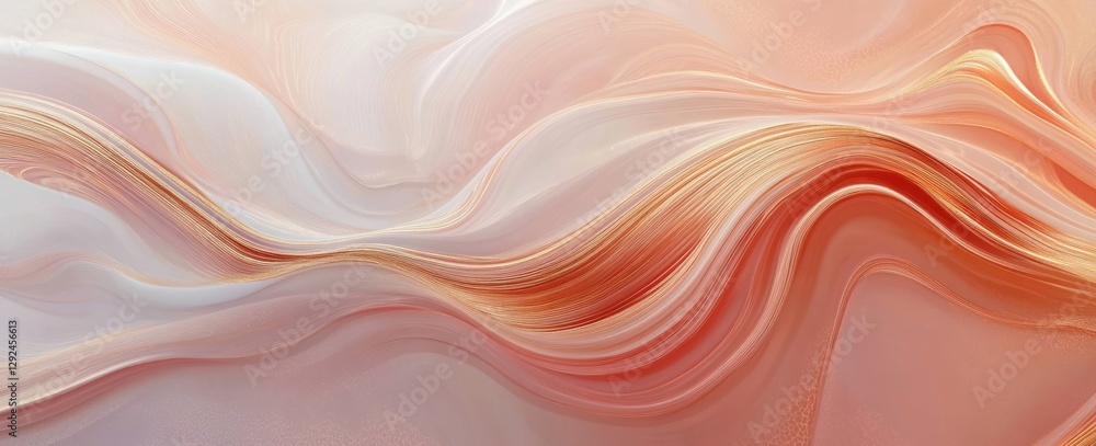 Fototapeta premium abstract liquid rose gold cream elegance background for interior design