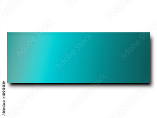 Gradient Cyan Rectangle on White Background
