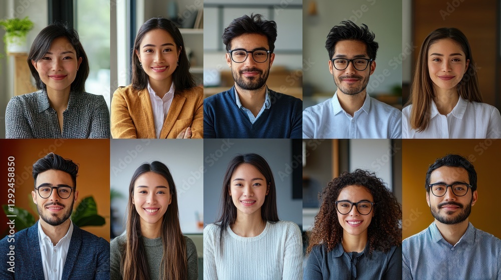 Business People Collaborating Remotely in Virtual Video Conference Meetings at Home Office Business People Collaborating Remotely in Virtual Video Conference Meetings at Home Office