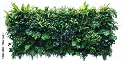 Lush Green Tropical Wall