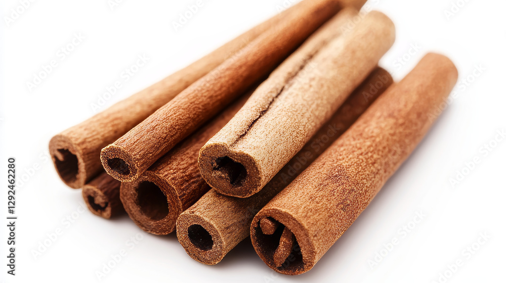 Cinnamon sticks, brown spice rolls, flavored condiment for cooking, bakery and aroma therapy. Organic aromatic seasoning with delicious smell isolated objects, Realistic 3d vector illustration Cinnamon sticks, brown spice rolls, flavored condiment for cooking, bakery and aroma therapy. Organic aromatic seasoning with delicious smell isolated objects, Realistic 3d vector illustration