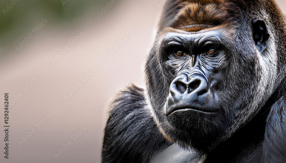Fototapeta premium Close-Up of a Gorilla