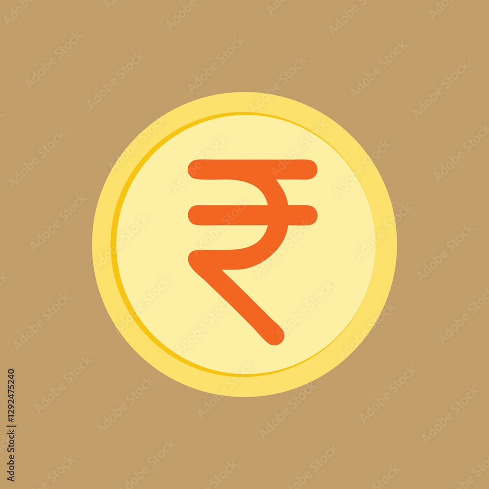 Indian Rupee Sign in vector illustration Indian Rupee Sign in vector illustration