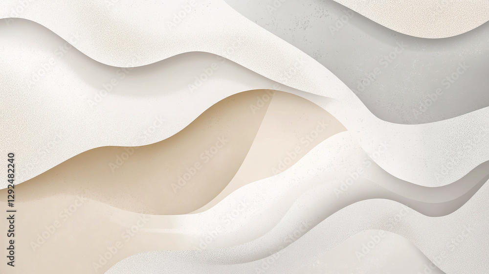 Obraz premium Soft monochromatic background with gray and beige tones, featuring a grainy texture for depth and elegance in minimalistic designs.