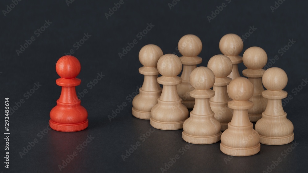 Individual person in the crowd. Leadership and excellence concept. economic status and social achievement.Made and rendered in C4D, not AI. Individual person in the crowd. Leadership and excellence concept. economic status and social achievement.Made and rendered in C4D, not AI.