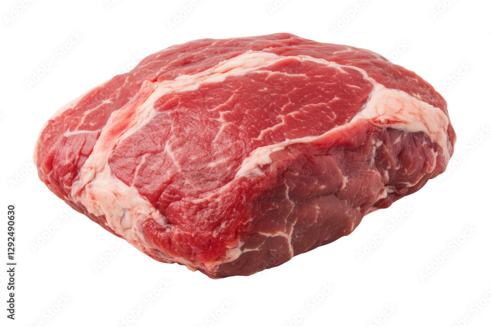 Large piece of meat with a lot of fat, isolated Large piece of meat with a lot of fat, isolated