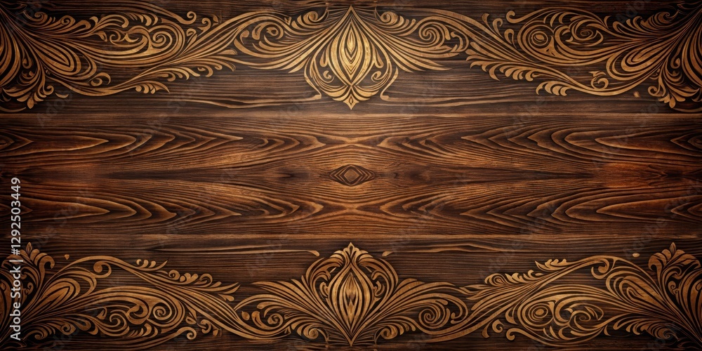 Obraz premium A rich, dark wood background setting with intricate grain patterns and a sense of sophistication , wood, texture, dark