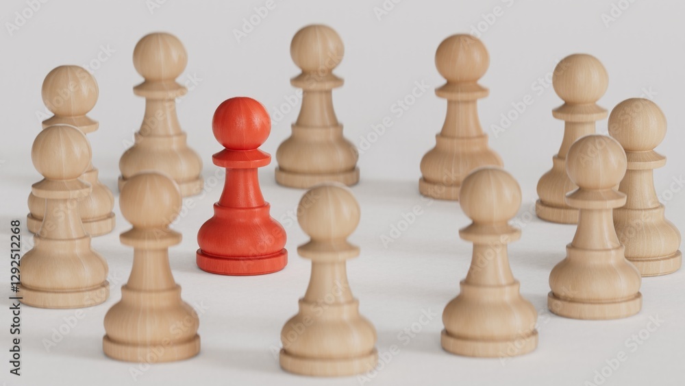 Leader of group. Leadership and teamwork concept. economic status and social achievement.Made and rendered in C4D, not AI. Leader of group. Leadership and teamwork concept. economic status and social achievement.Made and rendered in C4D, not AI.
