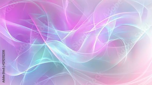 Pastel Abstract Wavy Light Background
