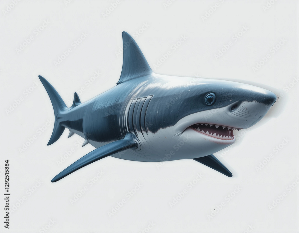 Fototapeta premium Ocean Predators: The Majestic Power of Sharks