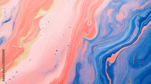 Abstract Fluid Art with Vibrant Colors
