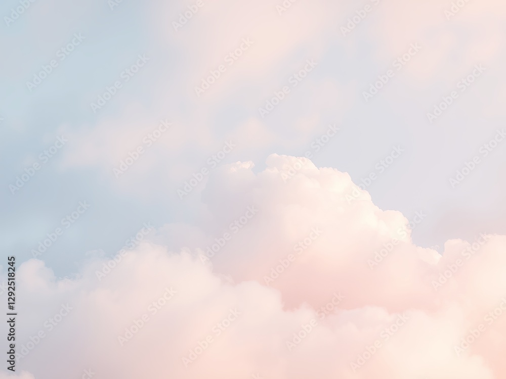 Majestic Airplane Soaring Through Fluffy White Clouds Against a Bright Blue Sky in Tranquil Atmosphere Majestic Airplane Soaring Through Fluffy White Clouds Against a Bright Blue Sky in Tranquil Atmosphere