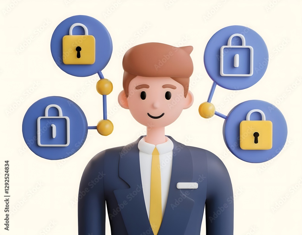 Financial inclusion, economy and technology : 3D icon of Blockchain technology, decentralized finance, secure transactions. Financial inclusion, economy and technology : 3D icon of Blockchain technology, decentralized finance, secure transactions.