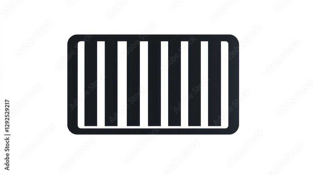 Simple black and white barcode graphic design. Simple black and white barcode graphic design.