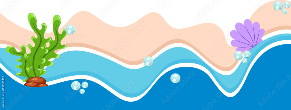 Wavy Beach Border Wavy Beach Border