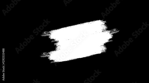 4k realistic white abstract paint brush stroke, animation of paint splash. Brush stroke white transition background.