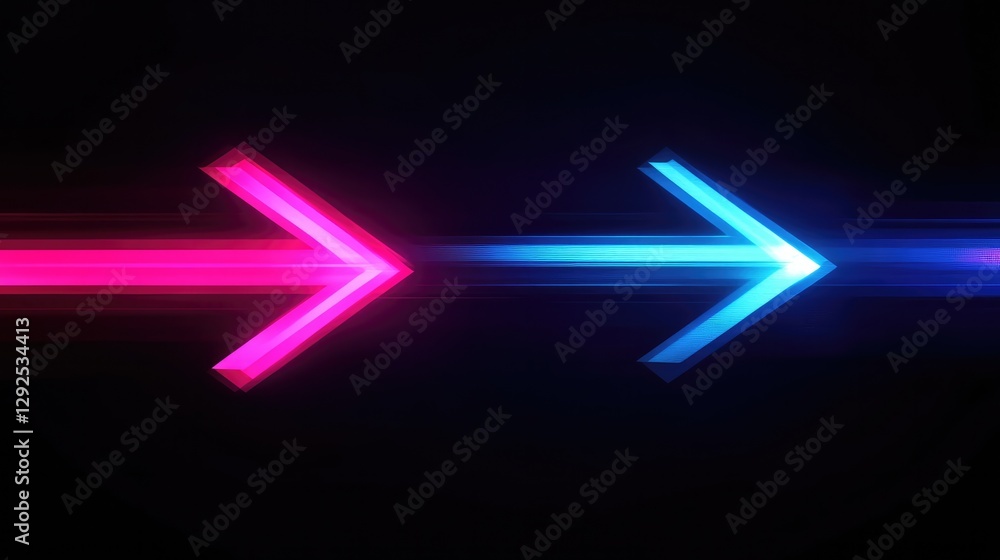 Abstract Arrow-Speed Motion Background with Blue and Pink Glowing Light Effects Abstract Arrow-Speed Motion Background with Blue and Pink Glowing Light Effects