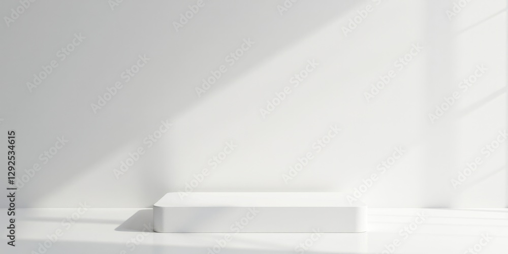 custom made wallpaper toronto digitalMinimalist White Platform in Sunlit Room A Clean and Simple Presentation Space