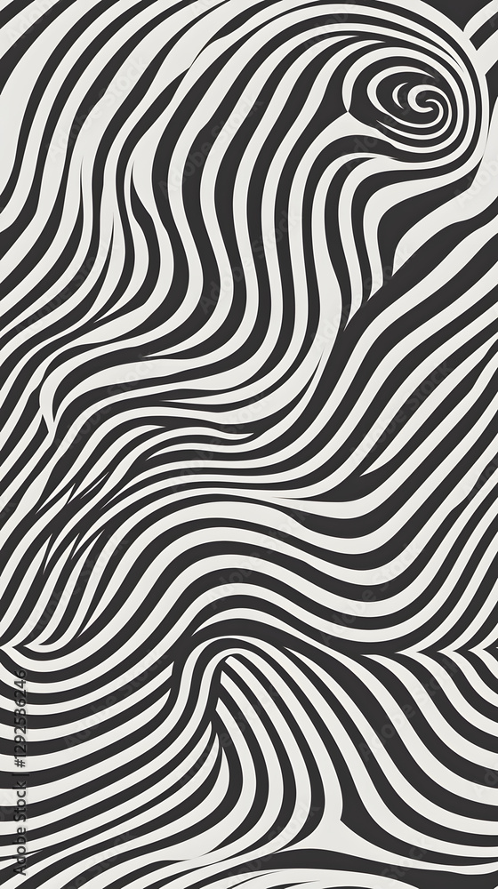 Fototapeta premium op art piece that subtly includes a cryptid in its design design poster background