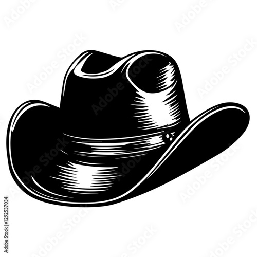 Cowboy Hat Silhouette – Classic Western Style Graphics
