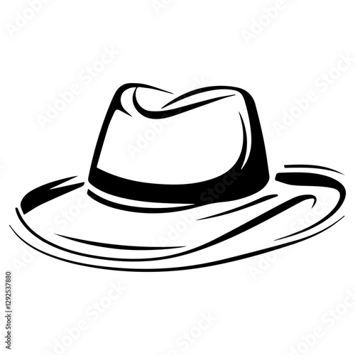 Cowboy Hat Silhouette – Classic Western Style Graphics
