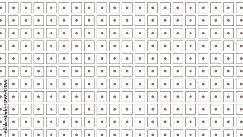 Mocha Mousse Grid of Squares with Brown Dots