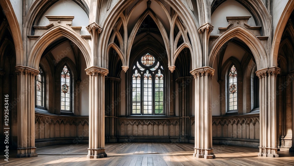 Obraz premium Elegant gothic architecture frame for visual masterpieces