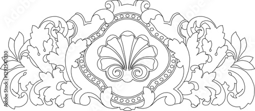 sketch vector silhouette illustration icon symbol ornament decoration accessories decorative carving classic vintage ethnic traditional
