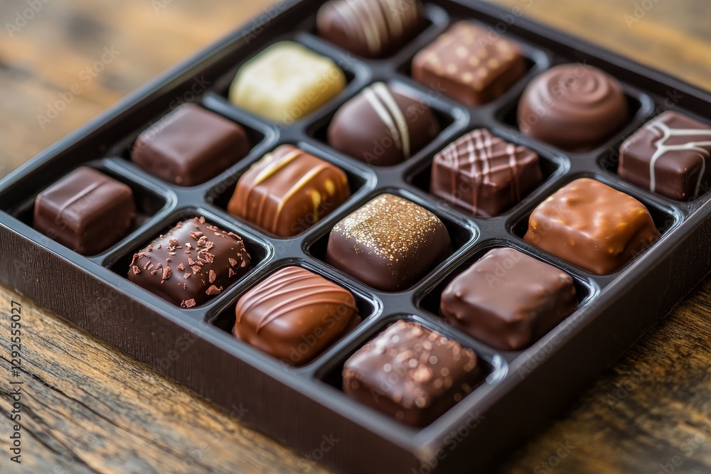 Luxurious assorted chocolate candy box perfect treats for every celebration and occasion Luxurious assorted chocolate candy box perfect treats for every celebration and occasion