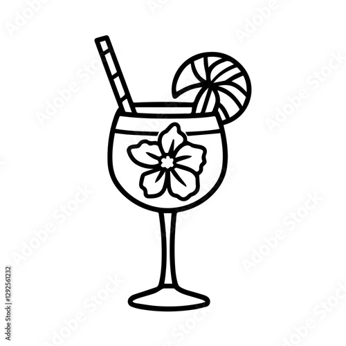 High-Quality Cocktail Glass Silhouette Icons & Clipart
