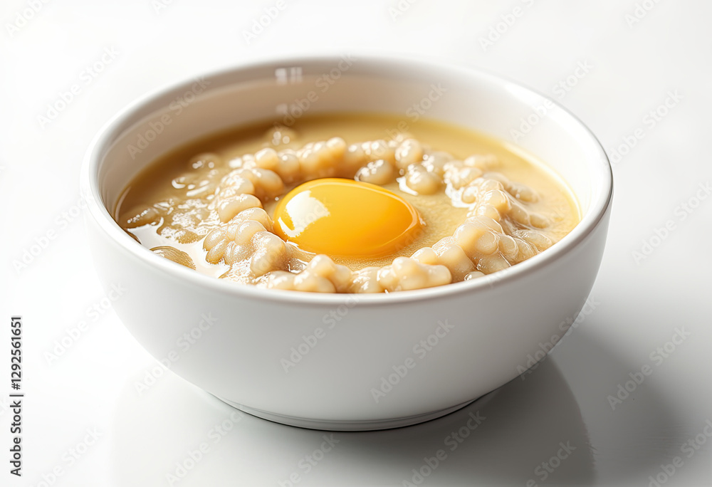 Hot porridge bowl with melting butter cube for breakfast recipe websites, food blogs, healthy eating guides, and nutritional education materials Hot porridge bowl with melting butter cube for breakfast recipe websites, food blogs, healthy eating guides, and nutritional education materials