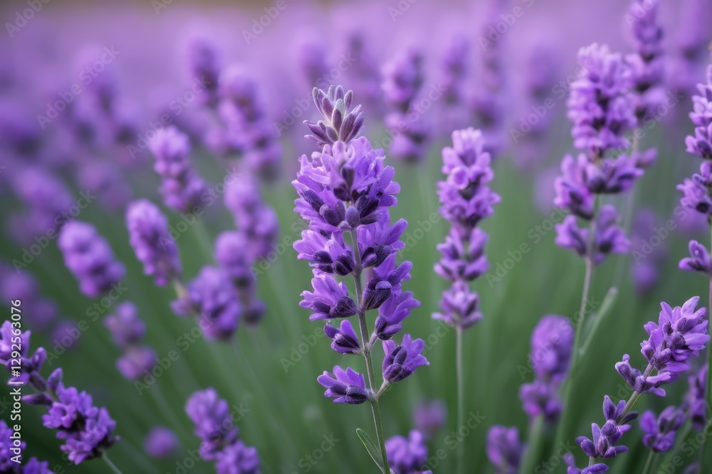 lavender flowers are blooming in a field with a blurry background lavender flowers are blooming in a field with a blurry background