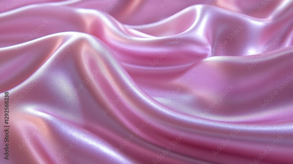 Closeup Pink Satin Fabric Texture Closeup Pink Satin Fabric Texture